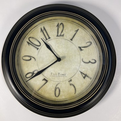10  Wall Clock Firstime American Time Keeping Co. Quartz Movement Works Battery