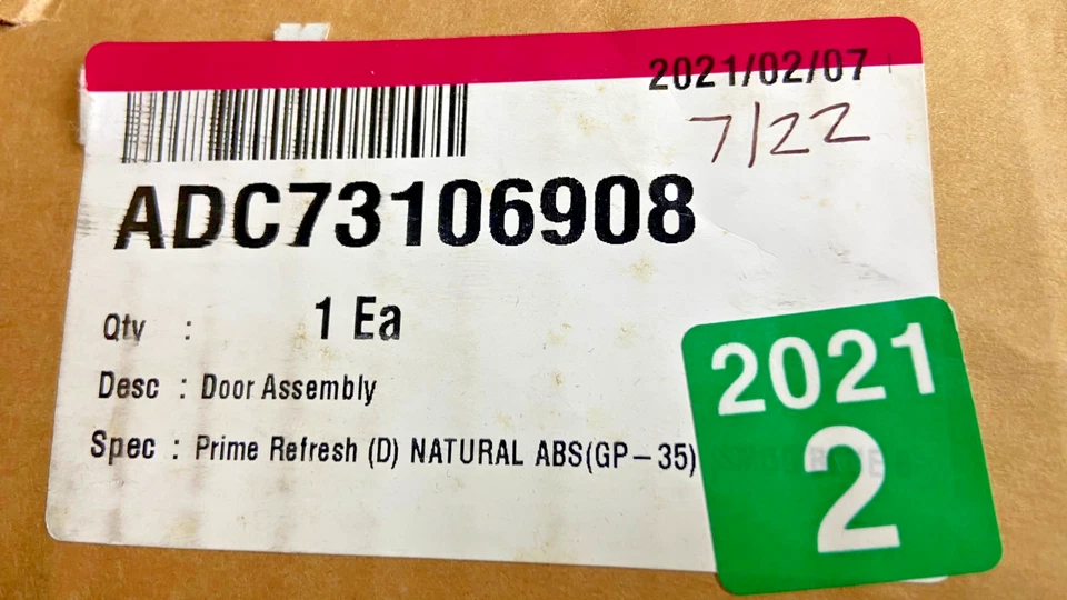 Lavadora montaje puerta LG ADC73106908 Foto 2 de 2