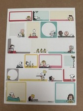 Charles M Schulz Peanuts Snoopy  Friends Sticker Sheet Large Format Hallmark