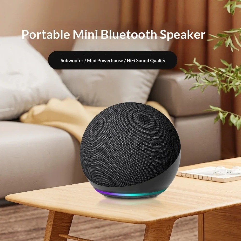 Echo Dot (Newest gen) Bluetooth Smart Speaker with Vibrant sound, WiFi, Charcoal