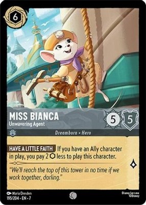 Miss Bianca - Unwavering Agent Unwavering Agent~195/204~English~NM~Archazia's Is
