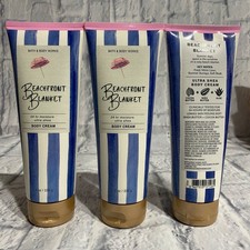 3 Bath Body Works Beachfront Blanket 24HR Ultra Shea Body Cream 8 OZ