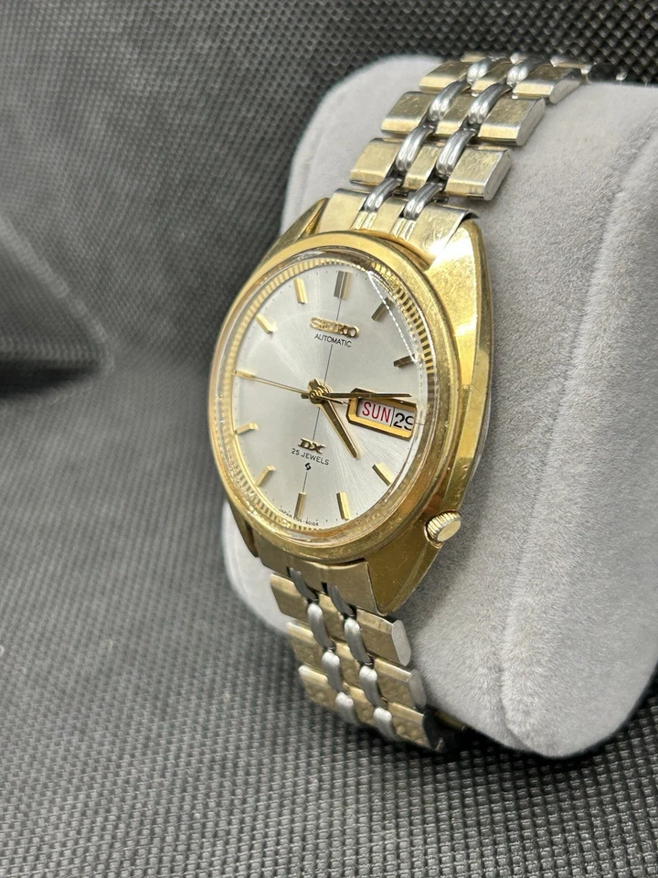 Seiko DX 6106-6005 Automatic 25 Jewels Gold Tone Watch Japan 1960s – Runs Well - Image 3 of 4
