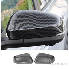 Carbon Fiber Left + Right Side Mirror Cover Trim Cap For Toyota Tacoma 2024-2026