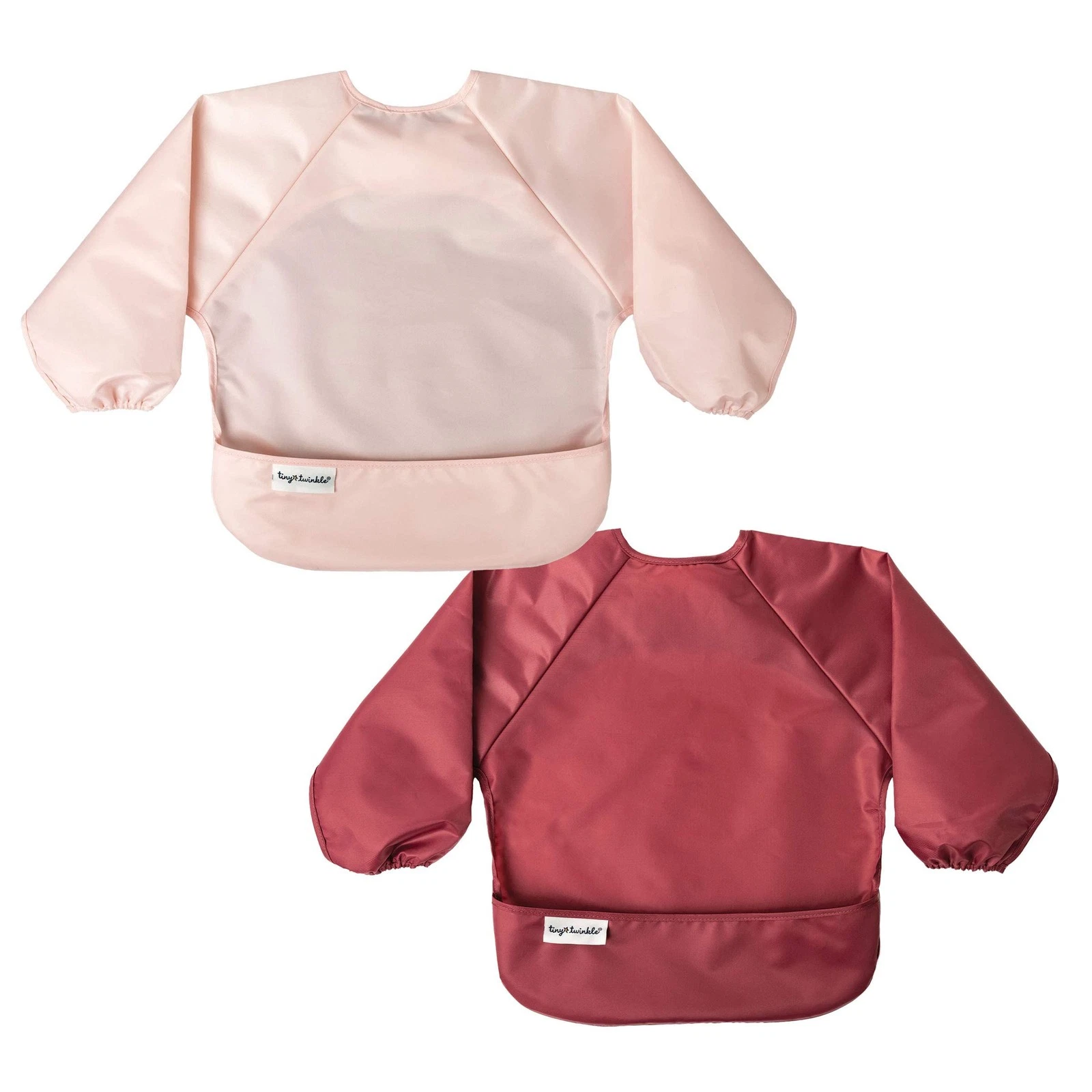 Long Sleeve Bib for Babies & Toddlers | 2-Pack Waterproof Smock Bib for Eatin...
