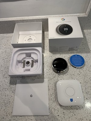Google Nest Learning Thermostat 3. Generation Smart Thermostat, Edelstahl