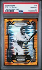 2024 Panini Prizm #11 Joe Jackson Orange Pulsar PSA 10