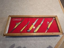 Camillus knife collection with Camillus Case VERY NICE