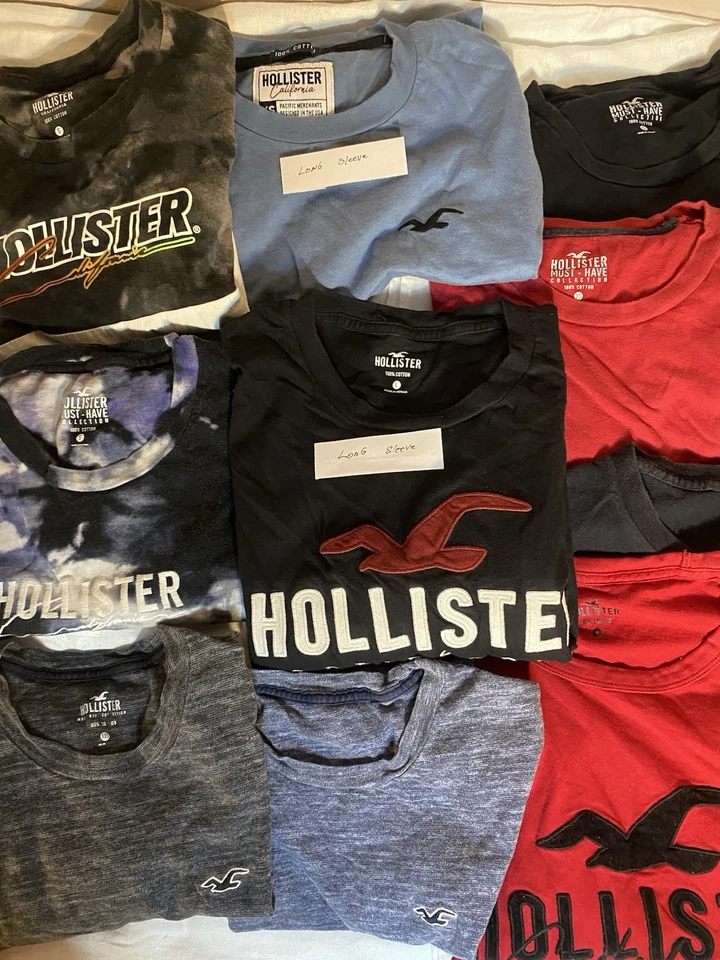 Lote de 13 Camisetas Hollister Niños Manga Corta Todas las Tallas Bordadas MUY BONITAS Foto 4 de 4