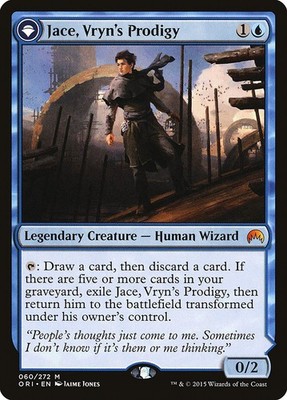 MTG Magic the Gathering Jace, Vryn's Prodigy (60/308) Magic Origins LP