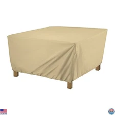 Classic Accessories Terrazzo 26" Square Water-Resistant Ottoman/Coffee Table