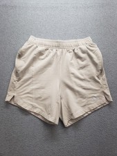 Adidas Men Athletic Shorts S Beige Pockets Elastic Waist Pull On Active Sweat