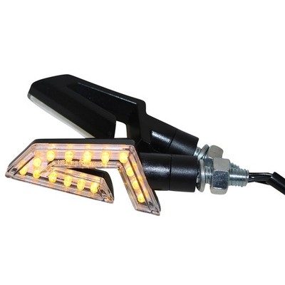 Motorcycle mini indicators LED 2pcs Orange for MZ/MUZ RT 125 SM manufactured 2000-2008
