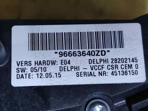 96663640ZD Mando Multifuncion para CITROEN C5 BERLINA Seduction 2012 1110744 - Imagen 3 de 5