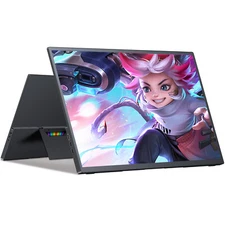 UPERFECT 18.5" 1080P 120Hz Portable Monitor Freestanding External Display For PC