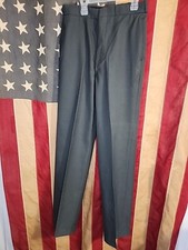 Mens AG344 Class A Serge Green Army Dress Pants Size 29xl 60 Poly 40 Wool 9077