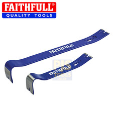 Faithfull FAIUBARS 15in 375mm & 7in 175mm utility nail pry bar set