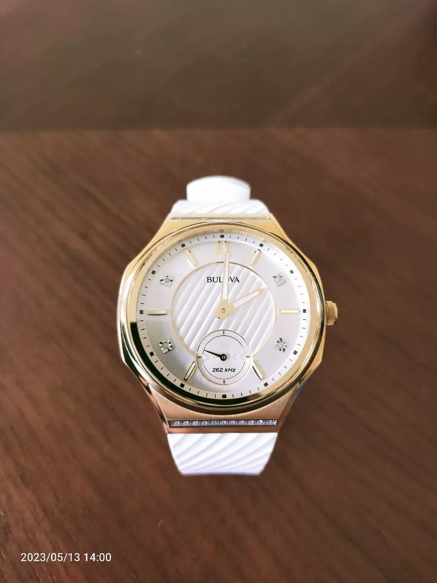 Bulova Curv Silver Women s Wristwatch 98R237 42429551480 eBay