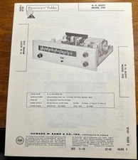 1960 HH Scott 320 Radio Photofact Service Manual Foldout Folder