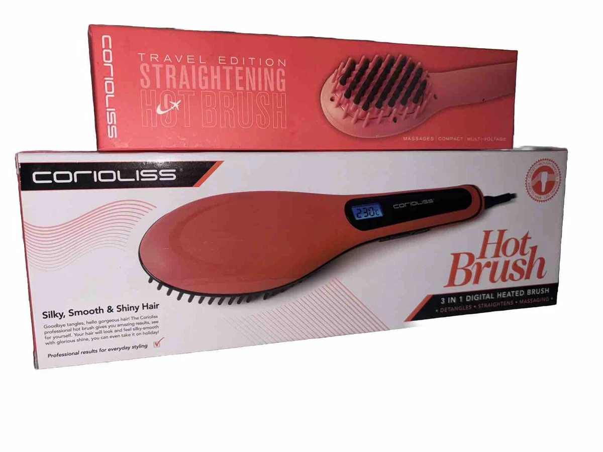 Corioliss Travel Straightening Hot Brush - NEW in Box Amazon.com : Corioliss Electric Hair Straightening Brush Hot  main image 3
