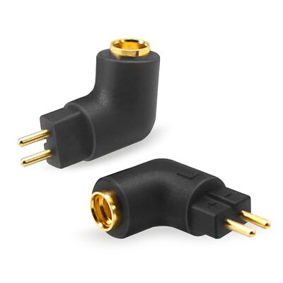 MMCX Adapter Female to 0.78/0.75 Angled 2 Pin Earphone Work for MMCX Cable to...