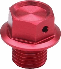 ZETA MAGNETIC OIL DRAIN PLUG BOLT RED KAWASAKI KX450F KLX450R M10X22 P1.5