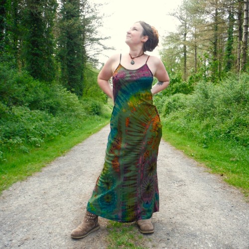 Tie Dye Bohemian Maxikleid handgefärbt Festival Strand langes Kleid von Bare Canvas - Bild 56 von 65