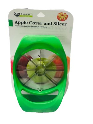 Culinary Fresh Apple Corer & Slicer~Stainless Steel Blades~Oversized Handles