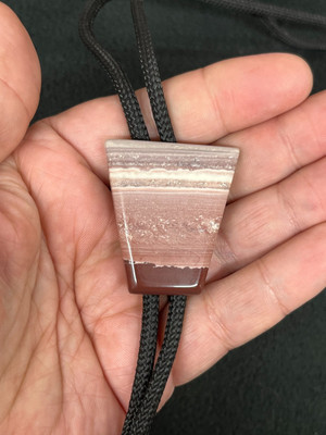 Pink & Red Jasper Western Bolo Tie