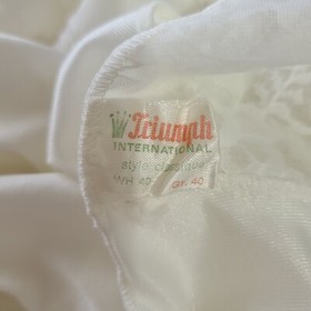 Vintage Triumph International Nylon Lace Petticoat Slip Women's Size Medium
