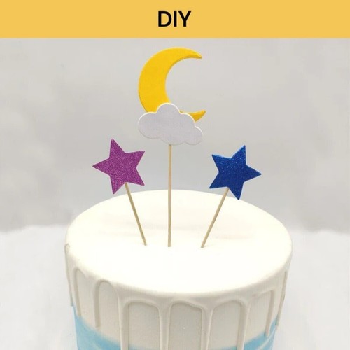 Unicorn Cake Topper Kit Birthday Banner Cloud Party Decoration Cake Wrappers Kit - Picture 4 of 10