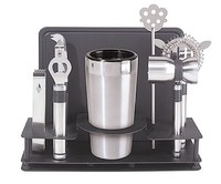 Oggi Pro Stainless-steel 10-piece Cocktail Shaker And Bar Tool Set , New, Free S on sale Oggi Pro Stainless-steel 10-piece Cocktail Shaker And Bar Tool Set , New, Free S on sale