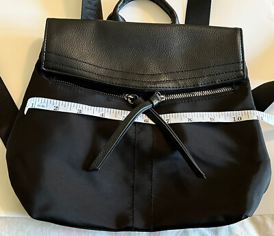 Botkier Black Backpack New York Trigger Mini Nylon Leather  display picture 3