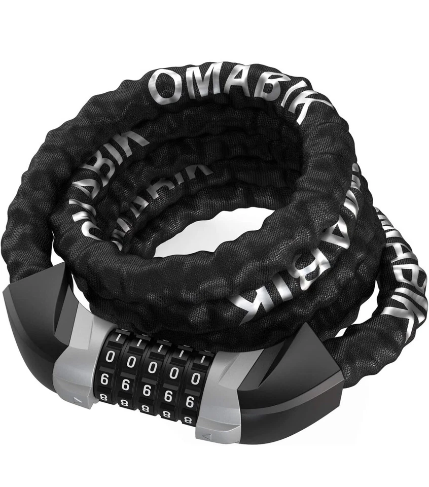 Bike Lock/Bicycle Chain/Cycling Lock 5-Digits Codes Resettable 100,000 Codes - Image 3 of 4