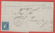 1871 LETTRE AVEC  20 C BORDEAUX TIII R2 ST BRIEUC COTE D ARMOR+ VARIETE