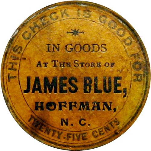 Hoffman North Carolina R9 Lumber Good For Token James Blue 25 Denom Not