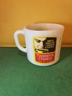 VINTAGE TASTER'S CHOICE FIRE KING COFFEE  CUP MUG D HANDLE MILK GLASS
