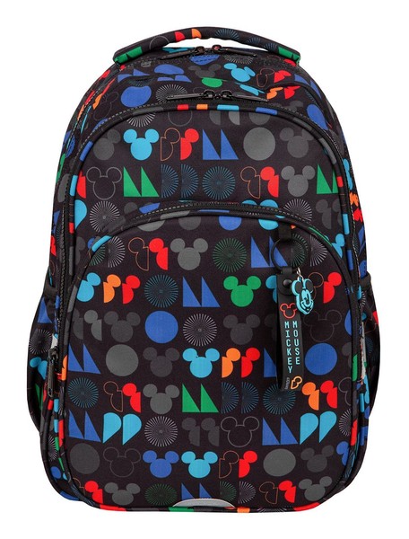 Mcneill Base Backpack Disney Rucksack Rucksack Mickey Mouse Schwarz Neu-image