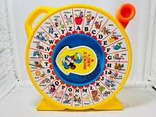Disney See N Say Mickey Mouse ABC's Learning Toy 1989 Mattel Works 