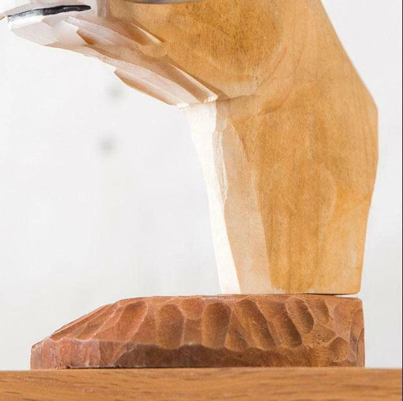 Handmade Carved Wooden Horse Head Eye Glass Holder wood Glasses Stand Deer/Horse - Image 4 of 4