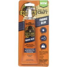 Gorilla Waterproof Fabric Glue 2.5 Ounce, 1-Pack, Clear
