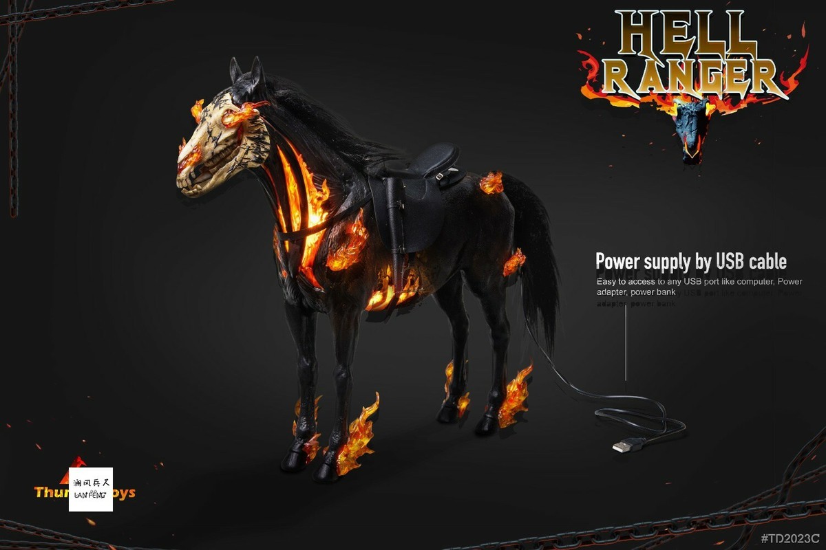プレデター フィギュア Ride a horse 1/6 Thunder Toys TD2023C Ghost Rider Mount Horse Harness