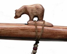 Authentic Native American BEAR Flute handmade by Jonah Thompson key of A - 2nd