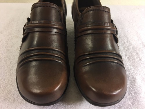 Zapatos de tacón bajo Earth Maize para mujer marrón cuero talla 6.5 B ¡Excelentes!¡! - Imagen 10 de 11