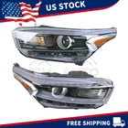 Headlight For 2022 2023 Kia Forte Halogen W/LED Driver+Passenger Side