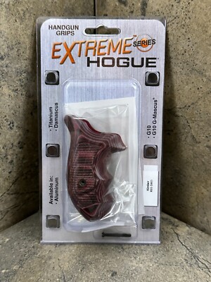 Hogue Piranha G10 Grip for Kimber K6 DAO Bantam  G-Mascus Red Lava 41639