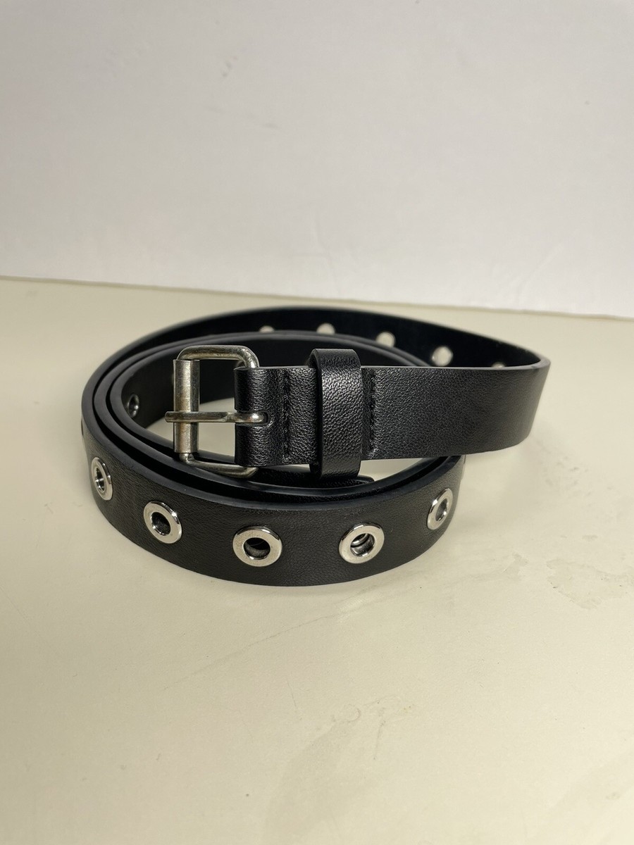 Studded belt M/L Black Studded Belt Punk Belt Rock Rivet Belts with Bright  main image 4