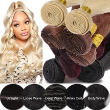 Unprocessed Real Virgin Human Hair Extensions 300g 3Bundles Weave Weft Body Wavy