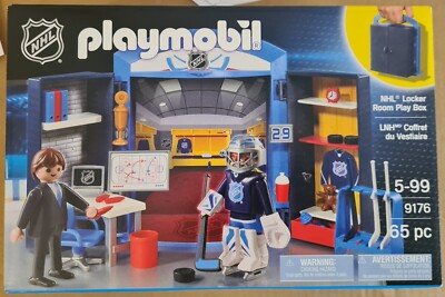Playmobil 9176 NHL Locker Room Play Box Eishockey Umkleide Kabine Spieler 