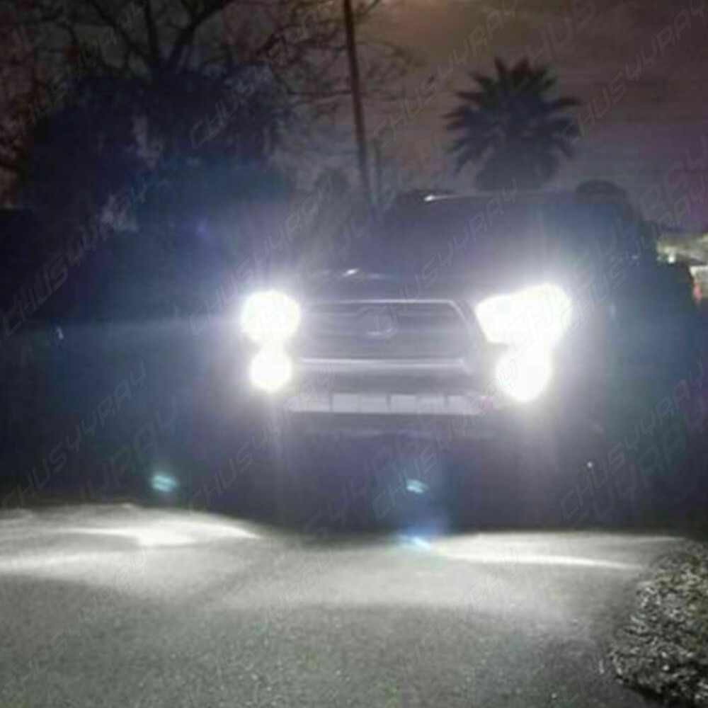 Complete LED Headlight & Fog Light Bulb Kit For Chevy Trailblazer 2002-2009 - 9005/9006/880 Bulbs, 6000K White